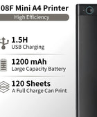 Imprimante thermique portable sans fil format A4