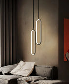 Lustre pendant à LED minimaliste pour salon et chambre