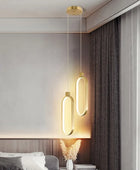 Lustre moderne minimaliste pendant à LED pour chambre et salon