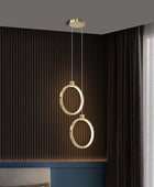 Lustre moderne minimaliste pendant à LED pour chambre et salon