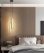 Lustre moderne minimaliste pendant à LED pour chambre et salon