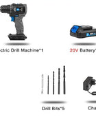 Perceuse sans balai 20V/21V 40NM/45NM avec batterie au lithium