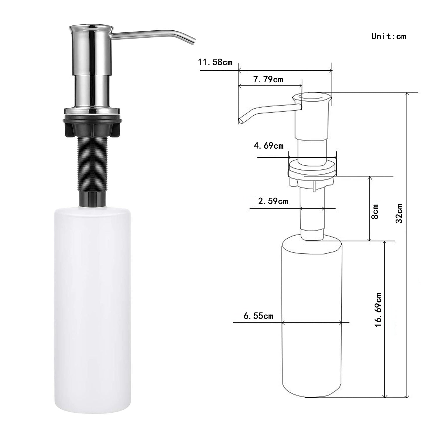 Distributeur de savon liquide 500mL design moderne