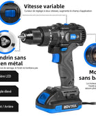 Perceuse à percussion sans balai 60NM - Tournevis électrique sans fil 3 fonctions 20V