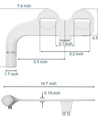 Bidet pour siège de toilette à double buse et pression réglable